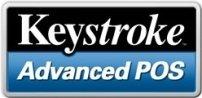 logo for keystroke advanced pos software, awarded best retail solution, aka keystrokepos.com  