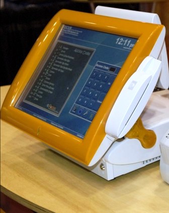 colored touch screen point of sale system